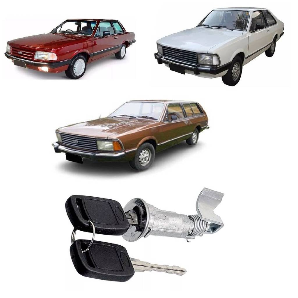 Cilindro Porta Dianteira Esquerda Com Chave Del Rey 1981/1991 Scala Del Rey Belina 1893/1991 Automotivo