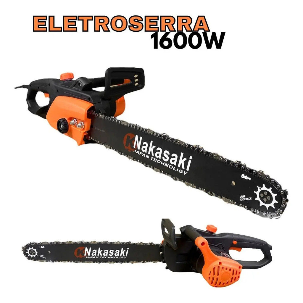 Motosserra Elétrica Eletroserra Sabre 40cm 2000w Cor laranja-preto