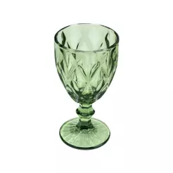 Taça para Água Lyor Diamond de Vidro Verde 300ml