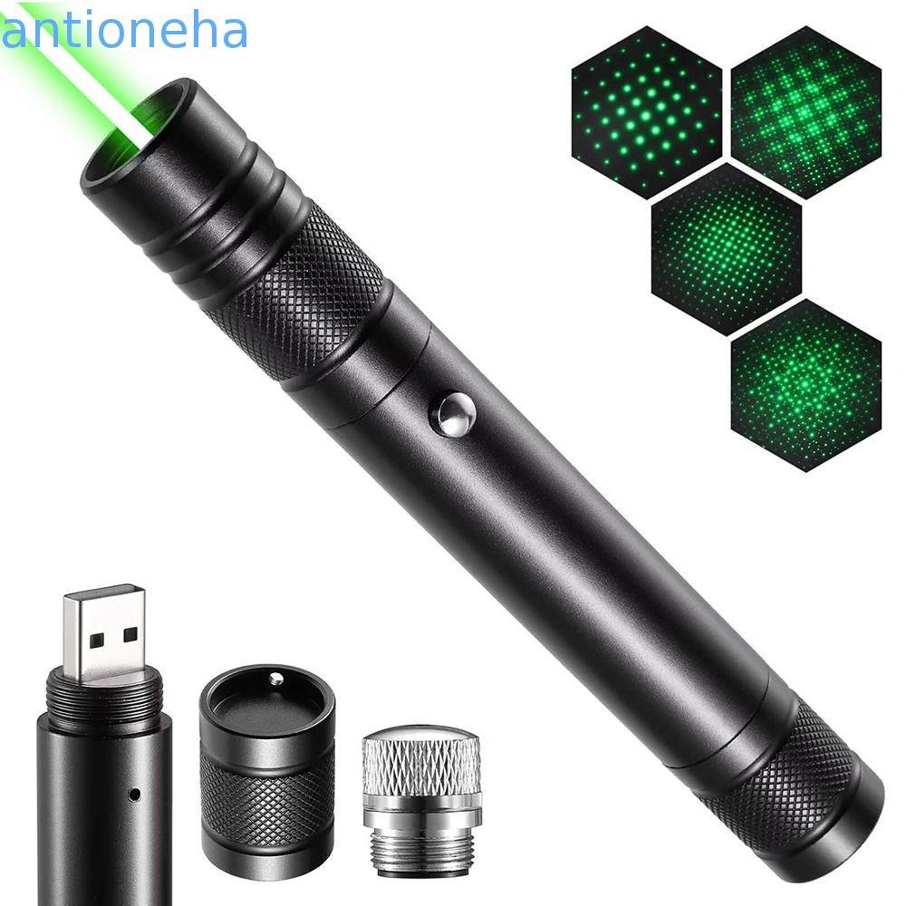 Caneta De Demonstração A Laser ANTIONEHA , Ponteiro Verde Vermelho De Longo Alcance De Alta Potência , Com Tampa Estrela
