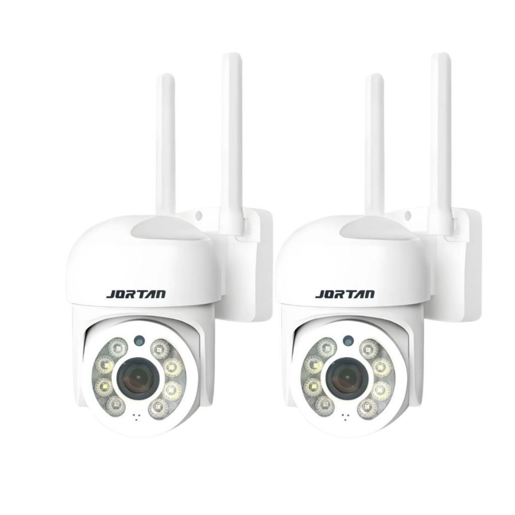 Kit 2 Câmera de Segurança Wi-fi HD Branco Infravermelho IP66 - com YOOSEE