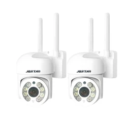 Kit 2 Câmera de Segurança Wi-fi HD Branco Infravermelho IP66 - com YOOSEE