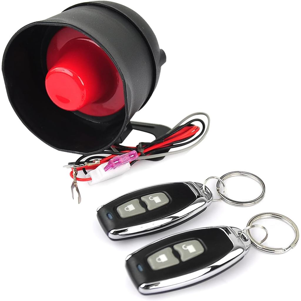 Sistema de Alarme Automotivo 12V, Sirene Antifurto com 7 Níveis de Sensibilidade, Sistema Universal de Proteção e Segura