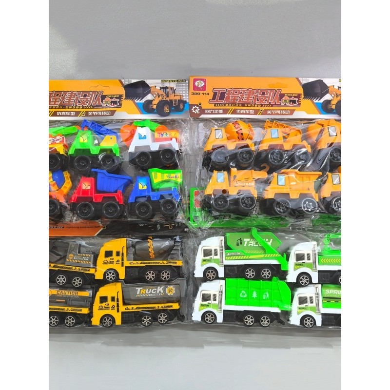 399 brinquedos infantis puxar para trás carro simulação modelo de carro engenharia veículo saneamento Greening combate a