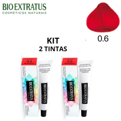 KIT 2 TINTAS BIO EXTATUS 0.6 INTENSIFICADOR DE VERMELHO