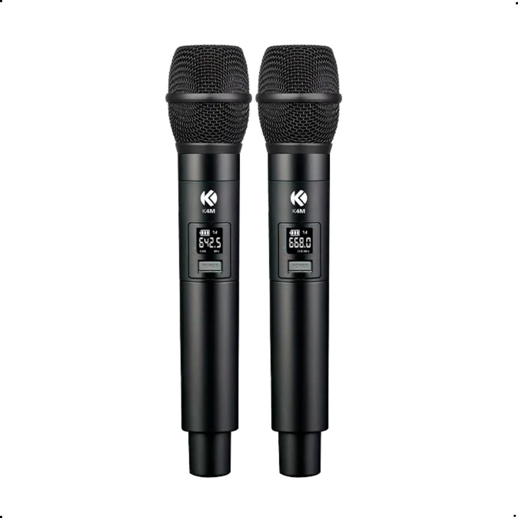 Microfone Sem Fio Kadosh K402 M Duplo de Mão UHF — imagem 2 de 2