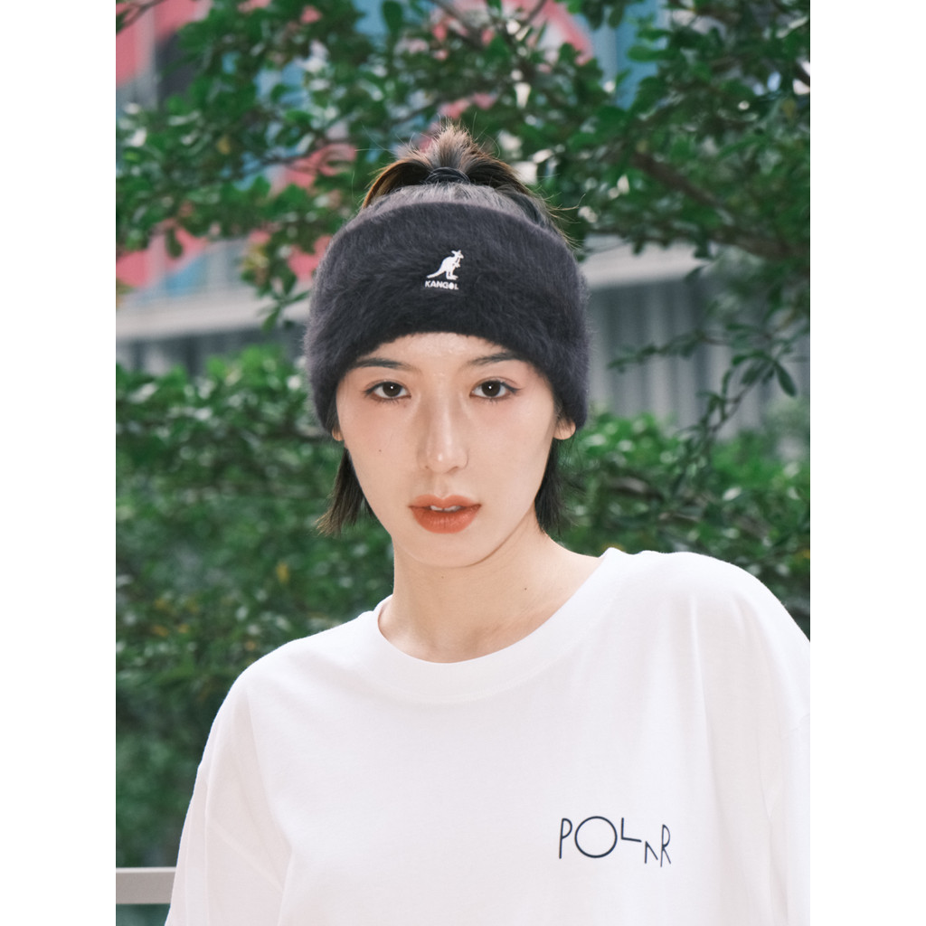 K Kangol Furgora Tiara Canguru Coelho Peludo Tiara Toalha Material Homens Mulheres Laço de Cabelo Tiara