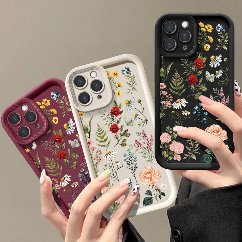 Capa Para OPPO A6 A3 A5 Pro A6X A3X A5X 5G A6S Reno 15 14 13 12 15F 11F 12F 13F 8T 5G Moda Tela Cheia Flor Colorida Mult