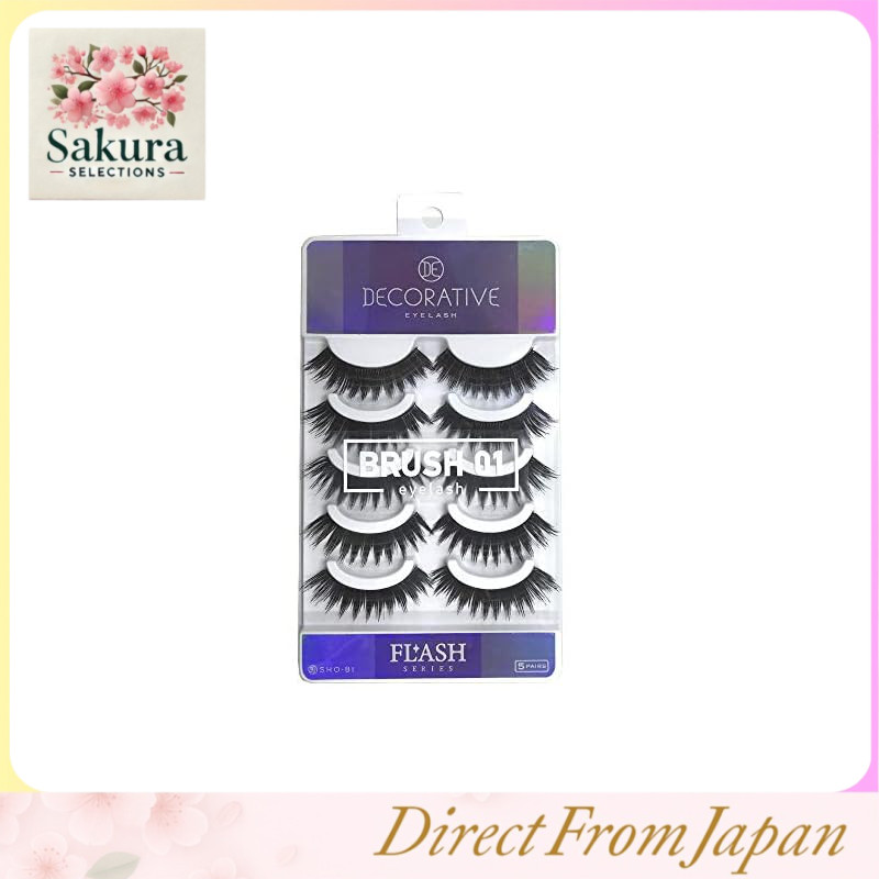 OLHOS DECORATIVOS Cílios Decorativos Cílios Postiços Decorativos para Cílios Superiores Série FLASH PINCEL 01 SE490
