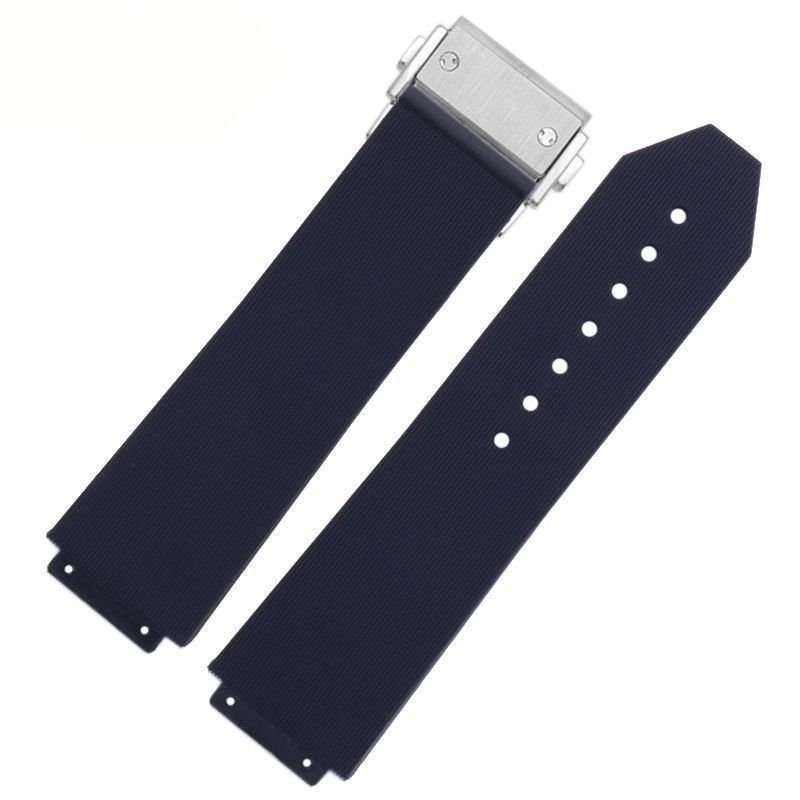 Pulseira de relógio compatível com HUBLO Big Bang, pulseira de borracha para homens, pulseira de silicone integrada 25*1
