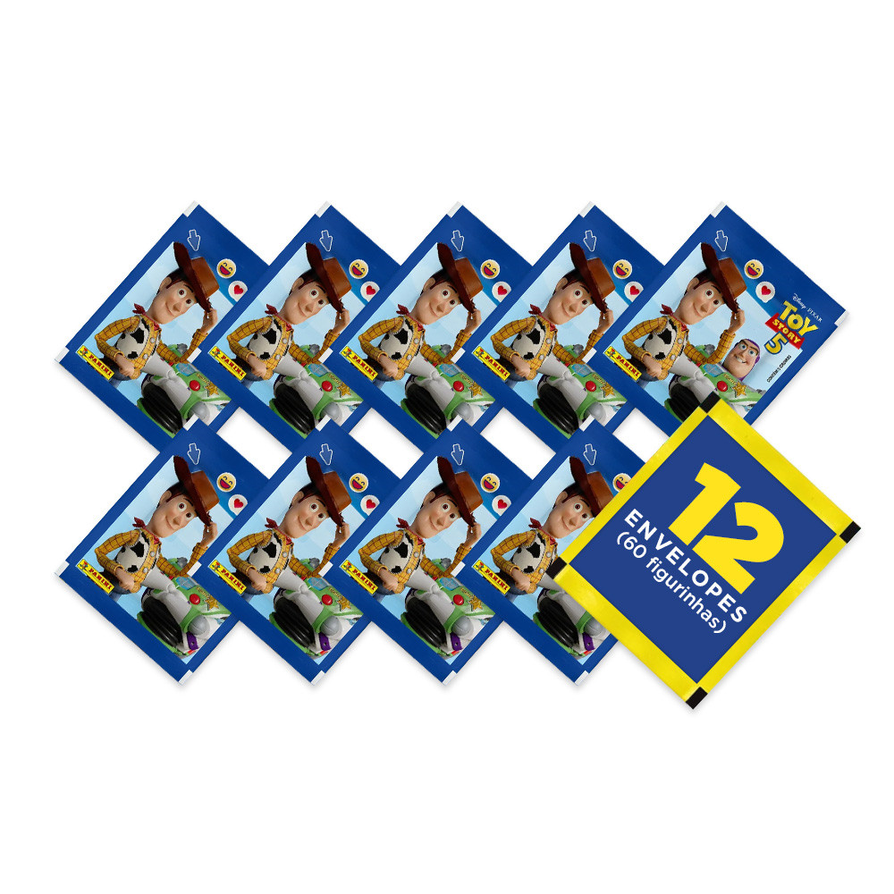 Toy Story 5 - Pack com 12 Envelopes (60 Figurinhas) - Panini - Oficial Disney Pixar