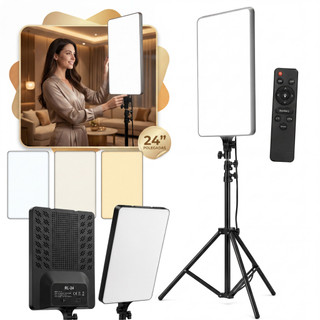 Kit ring light quadrada 24 polegadas