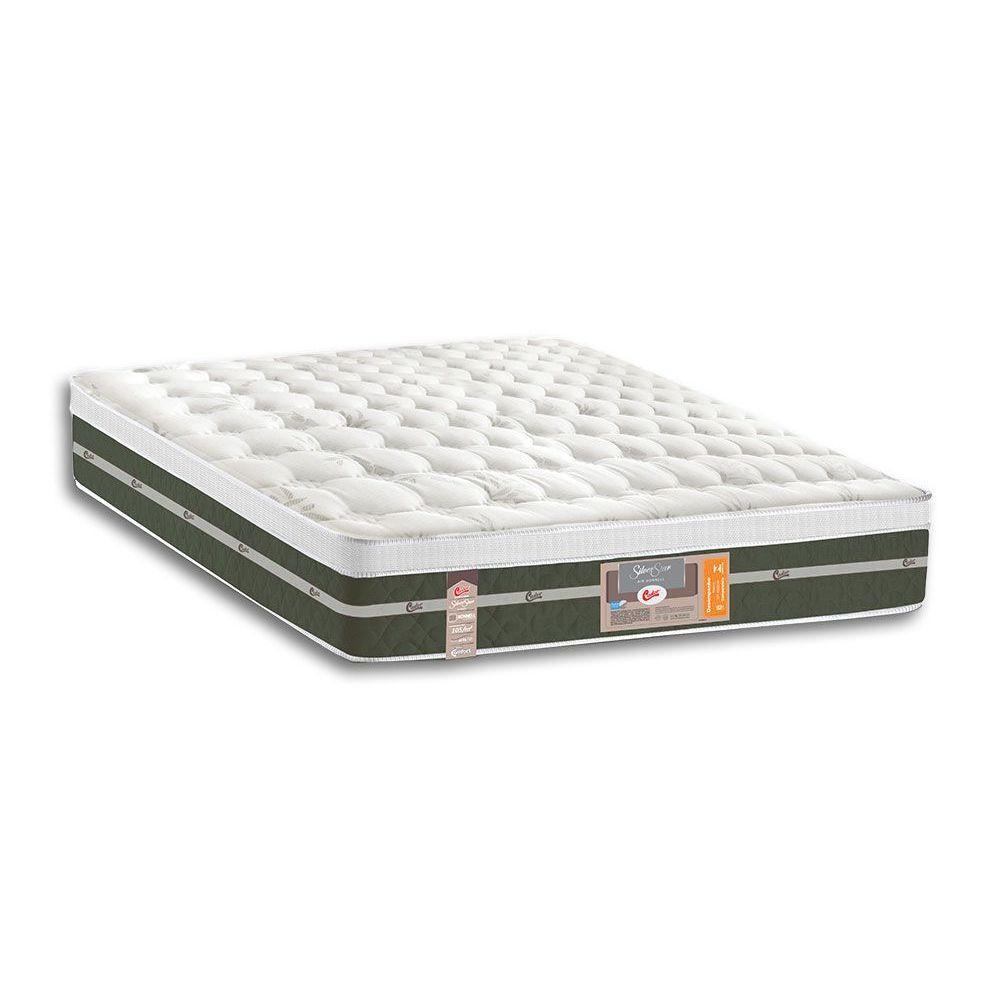 Colchão Casal Molas Bonnel Silver Star Air Euro Pillow (138x188x32) - Castor