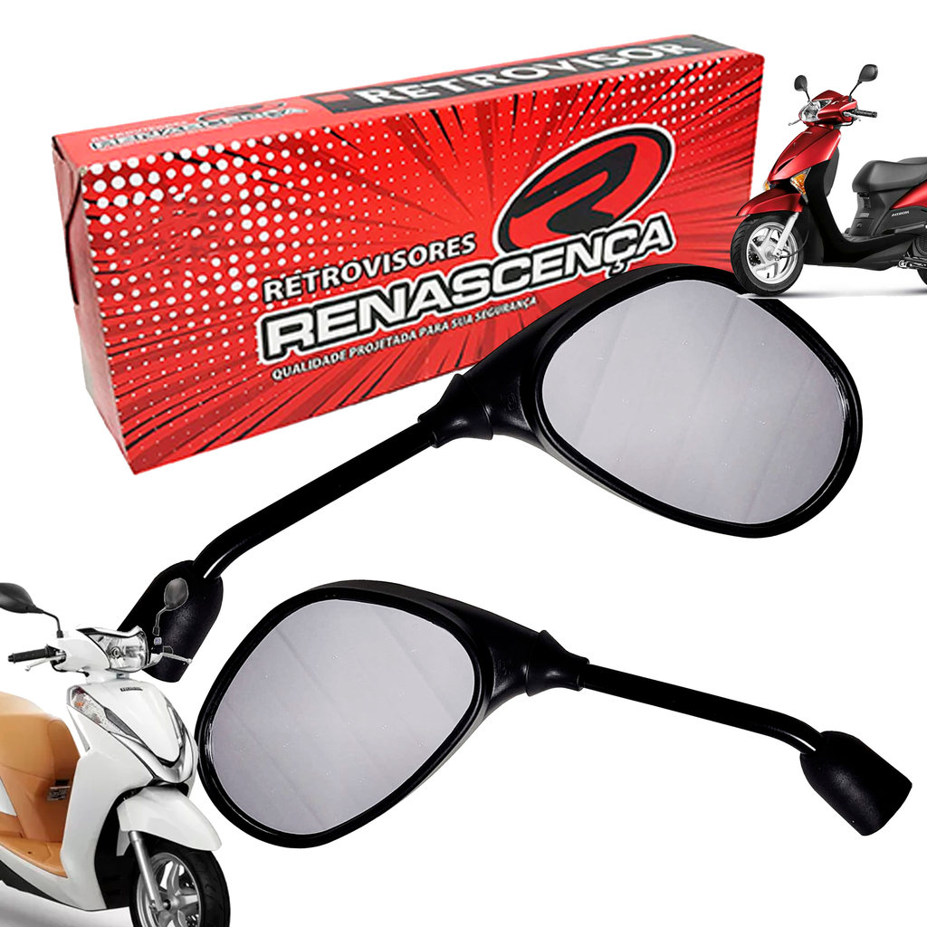 Retrovisor Lead 110 Rosca Inversa M8 Renascença