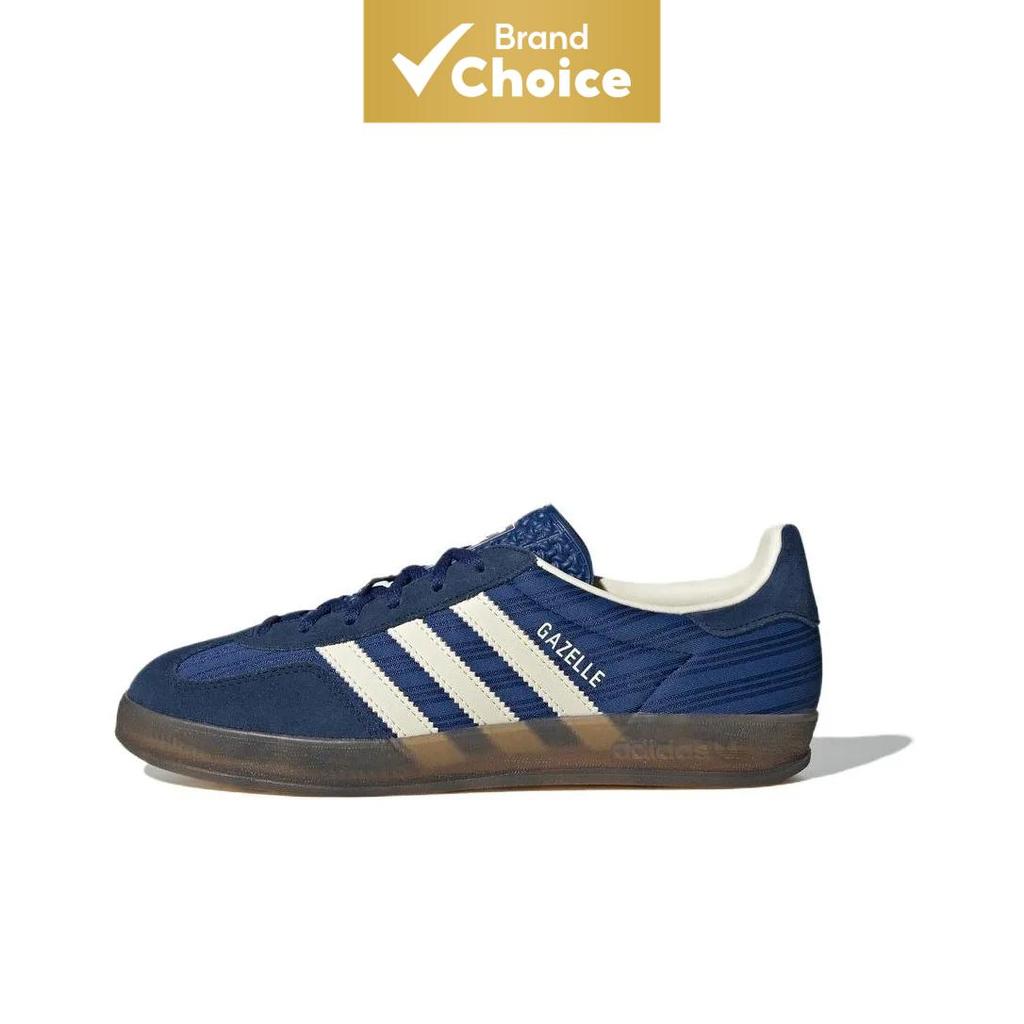 Adidas Originals Gazelle Indoor Tênis Feminino Azul De Cano Baixo , De Skate Versáteis E Confortáveis Resistentes Ao Des