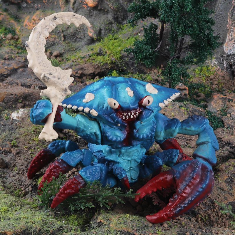 [Brinquedo] Simulação Sólida Besta Mítica Ocidental Warcraft com Armas Água Caranguejo Monstro Caranguejo Oceano Mito Mo
