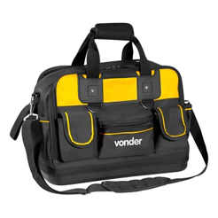 BOLSA EM LONA PARA FERRAMENTAS BL 128 VONDER AMARELA E PRETA
