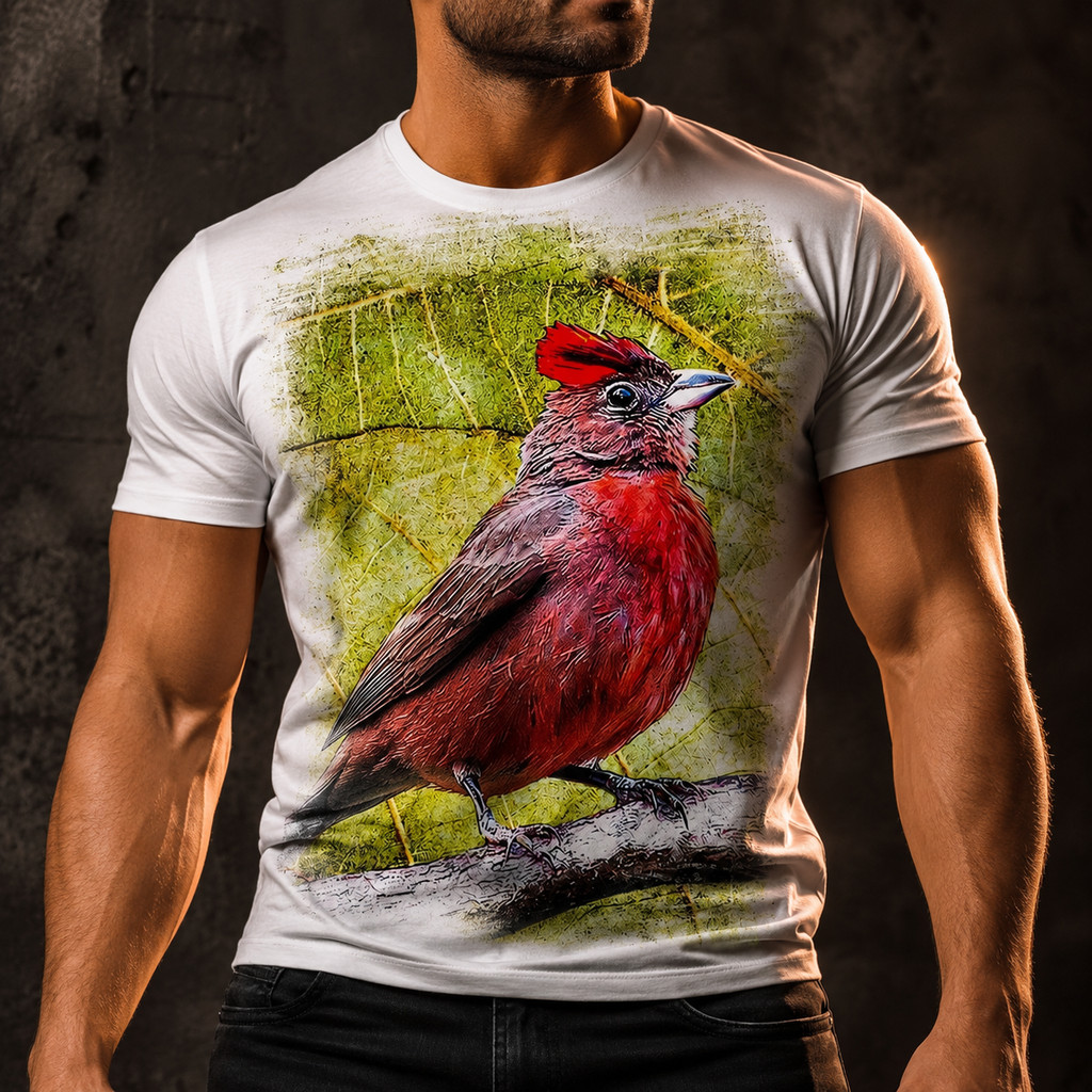 Camisa Camiseta Pássaro Ave Tico Rei