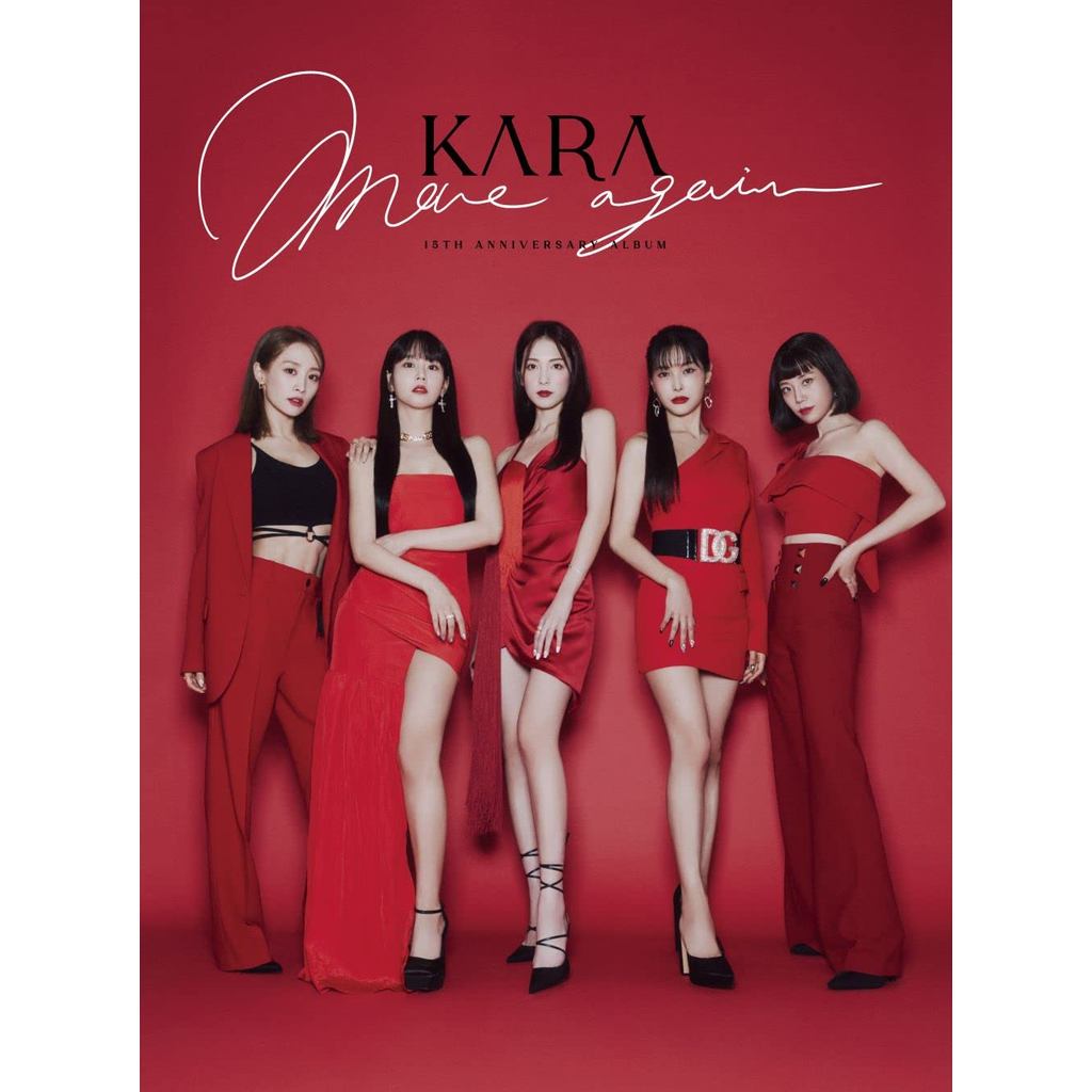 MOVE AGAIN - KARA 15TH ANNIVERSARY ALBUM (Japan Edition)(Limited Edition)(2 Disc Set)(Includes Blu-ray + Photobook)