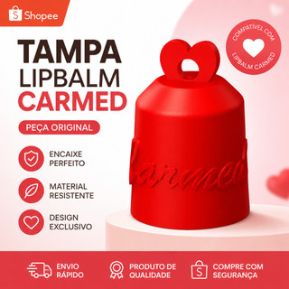 Tampa Chaveiro para Carmed, Fini e Lip Balm