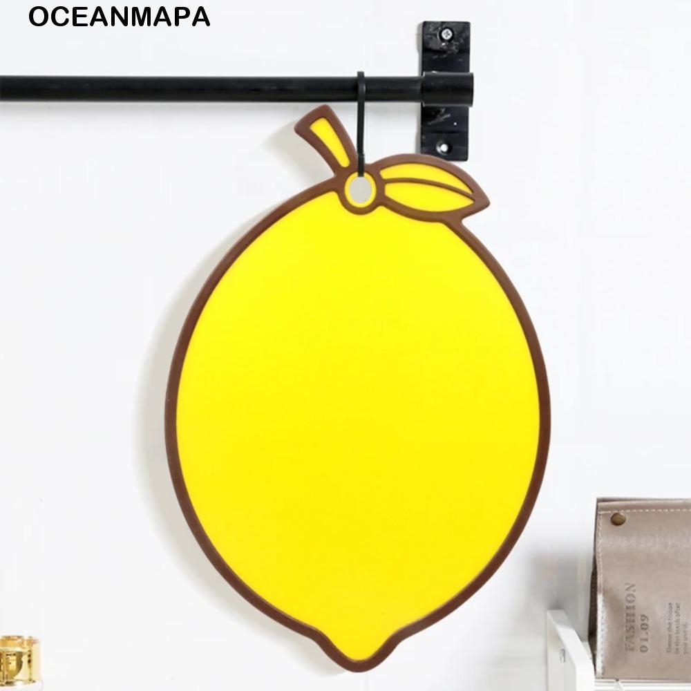 Tábua De Corte Em Forma De Fruta OCEANMAPA , Tábuas De Cortar Antiderrapantes De Plástico , Aparelho De Cozinha Espesso