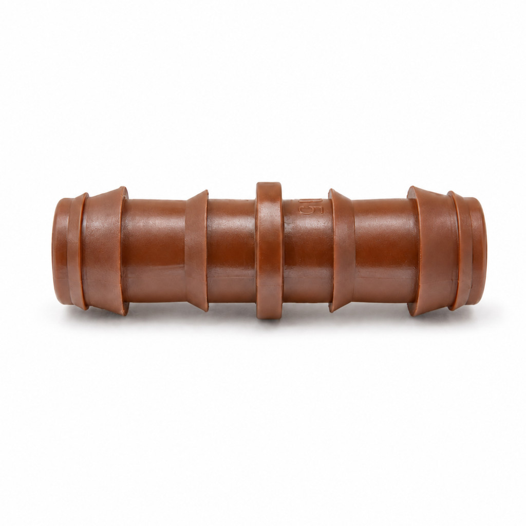25 unid Emenda União 16mm Dentado Para Mangueiras Irrigação Gotejamento Parede Grossa Azud