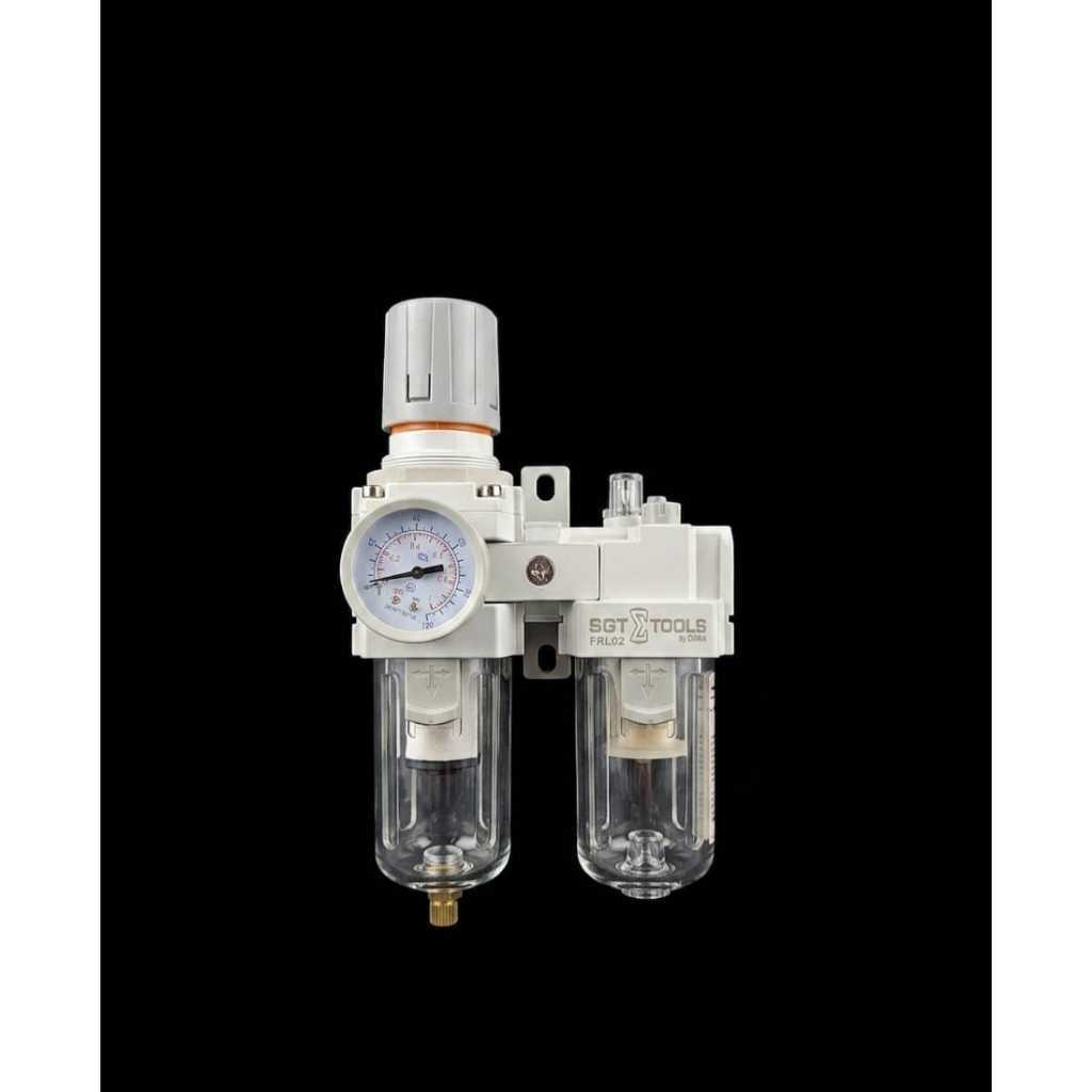 Conjunto Lubrifil Sigma Profi Plus FRL-02 1/2 Pol Filtro Regulador Lubrificador Ar Comprimido Profissional!