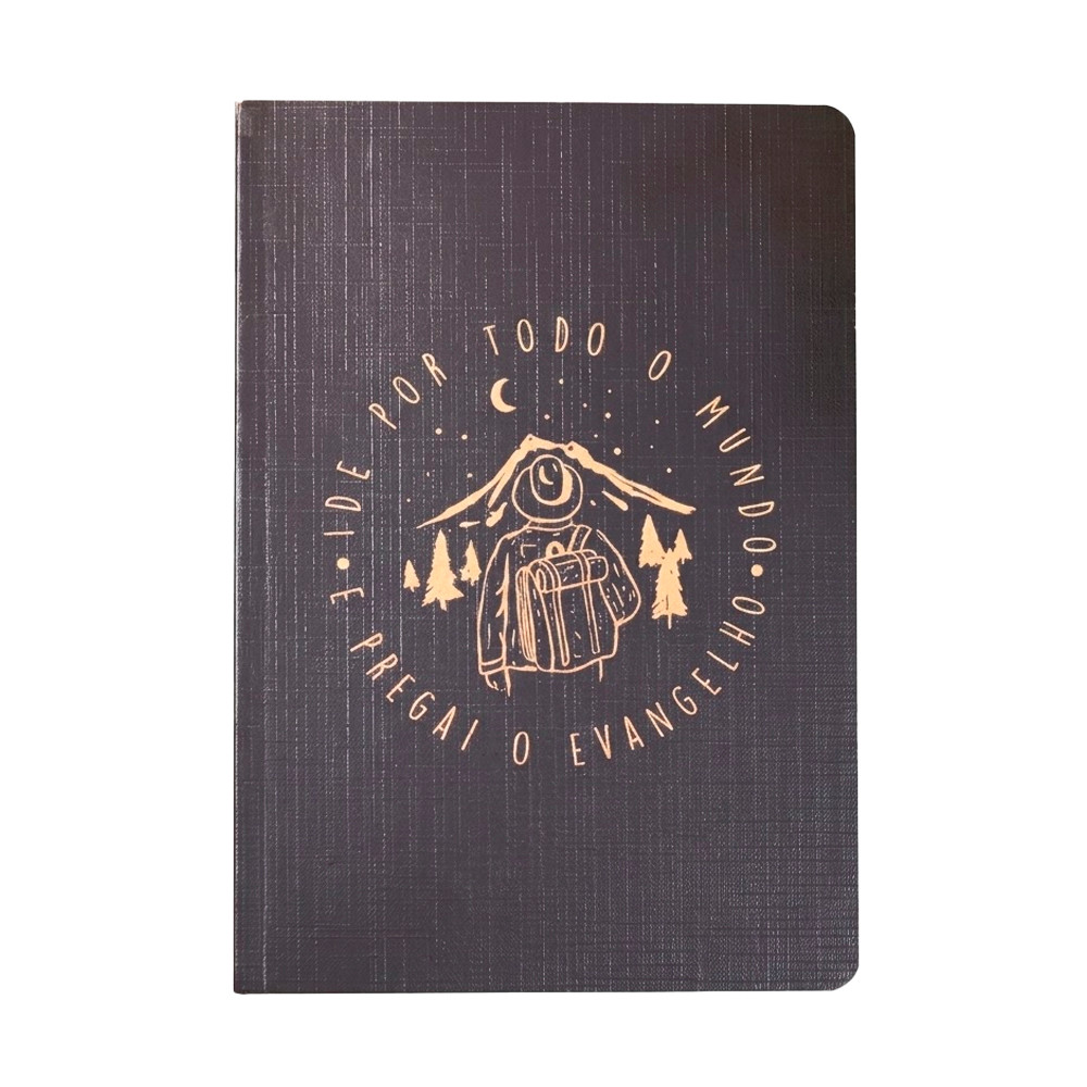Livro Bloco de Anotações Ide Para Todo Mundo | Capa Brochura