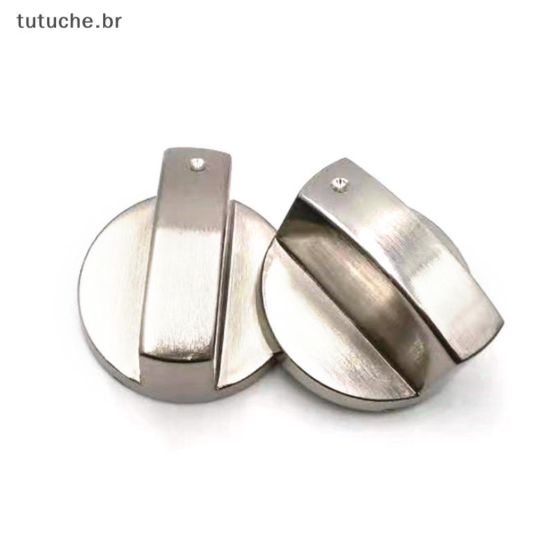TU 1 Peça 6mm Universal Prata Botões De Controle De Fogão A Gás Adaptadores Interruptor De Forno Superfície De Cozinha L