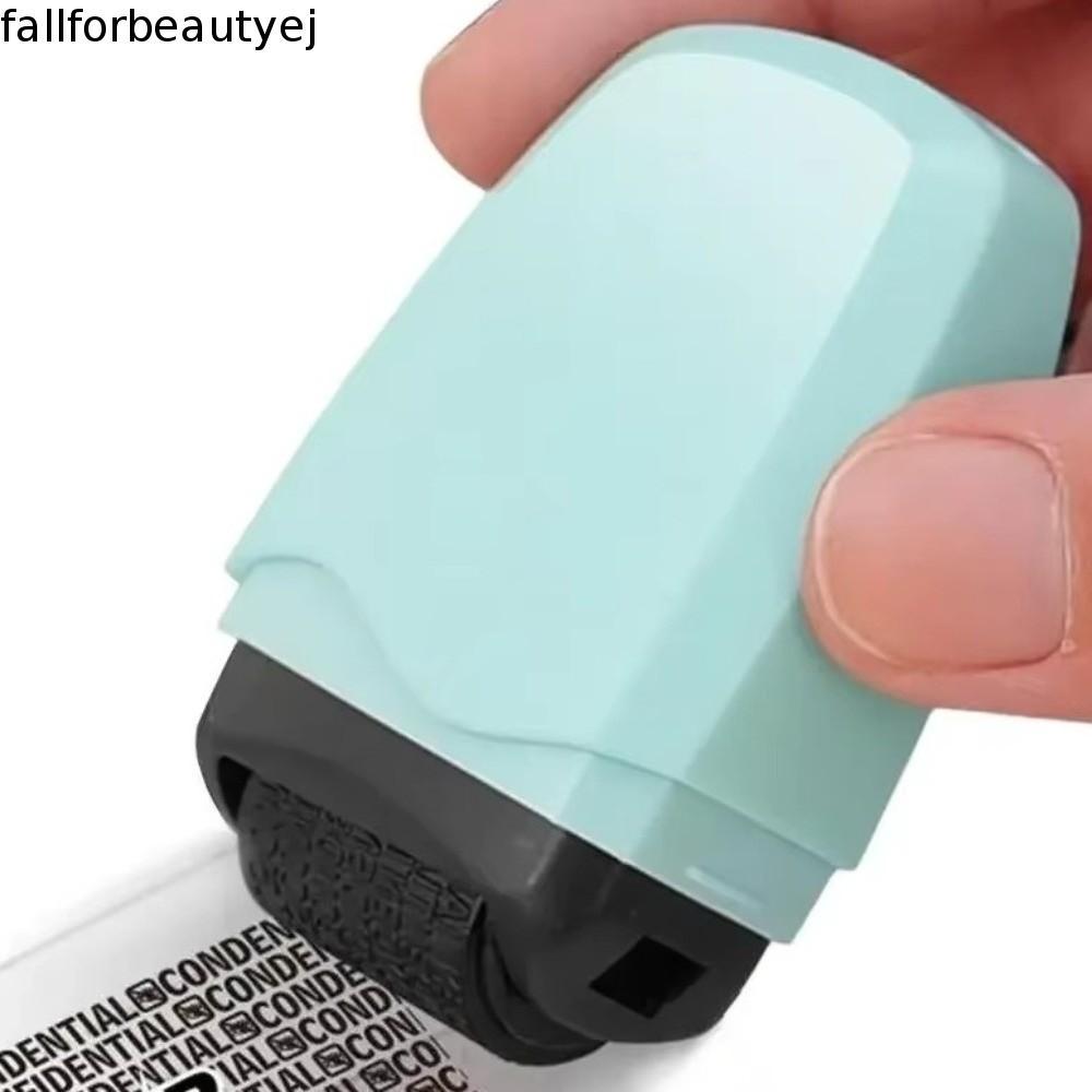 Carimbo De Rolo De Proteção De Identidade FALLFORBEAUTYEJ , Borracha De Endereço De Segurança De Privacidade De Plástico