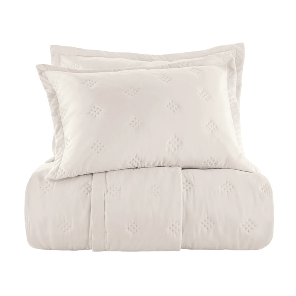 Jogo de Colcha Ultrawave Diamond Queen 3 Peças Matelassado Toque Acetinado Suave Altenburg