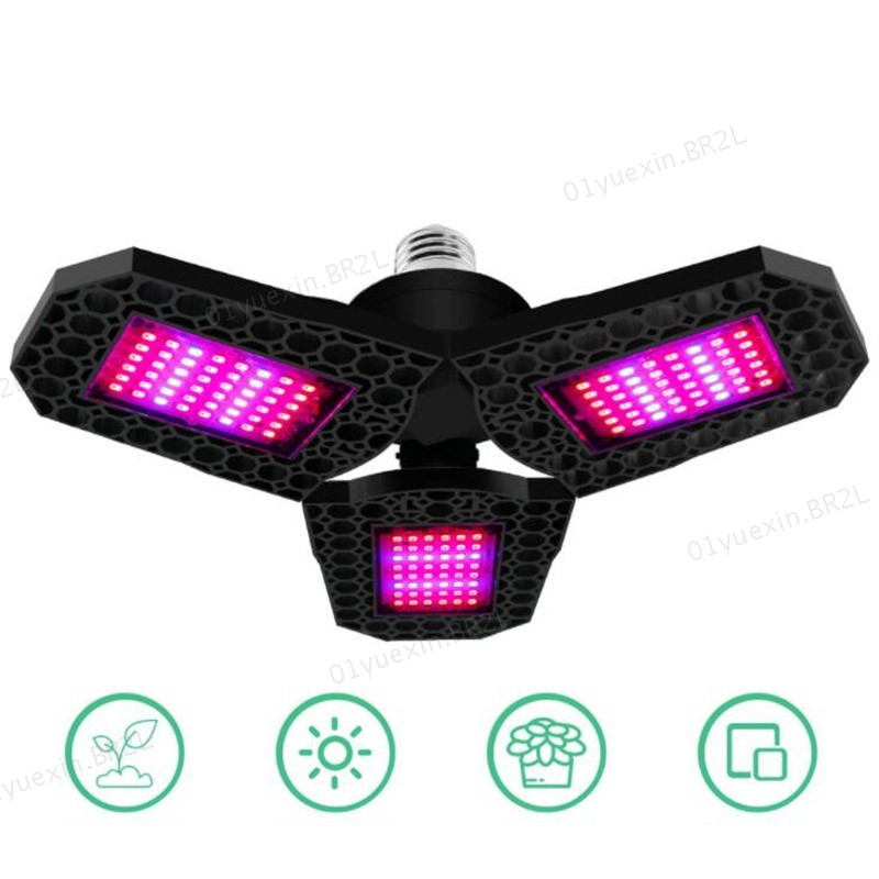 Lâmpada LED Fito E27 108 126 144 LDE Espectro Completo Crescer Luz Planta AC 100-265V Para Flor Interior Tenda Caixa BR2