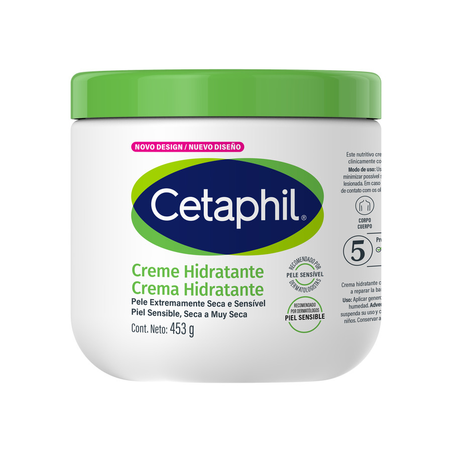 Cetaphil Creme Hidratante 453g para Pele Seca e Sensível