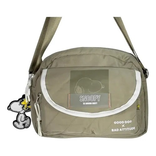 Bolsa Snoopy Semax Pequena Transversal Maletinha Sp26074TAUPE