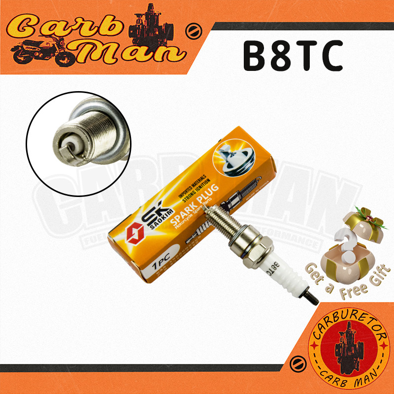 Vela De Ignição B8TC Para Moto Honda Cg Titan Fan 150 160 Bros 150 160 Xre 190 Yamaha Suzuki Dafra Shineray