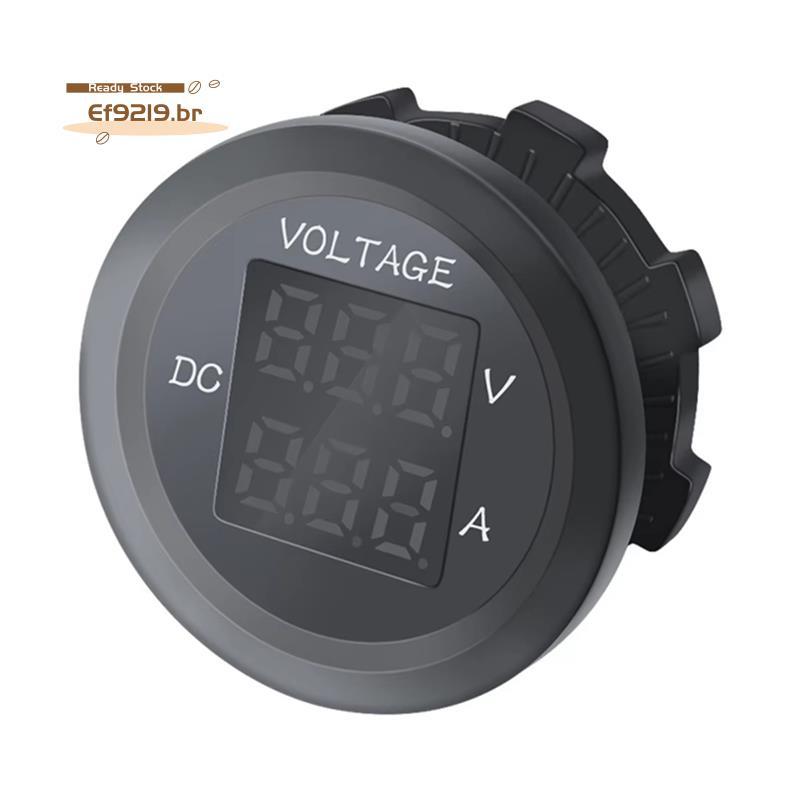 [Oferta Especial E] Instrumento Digital Voltímetro Tester Monitor 12-24V Tensão À Prova D'água VA Três Dígitos Painel LE