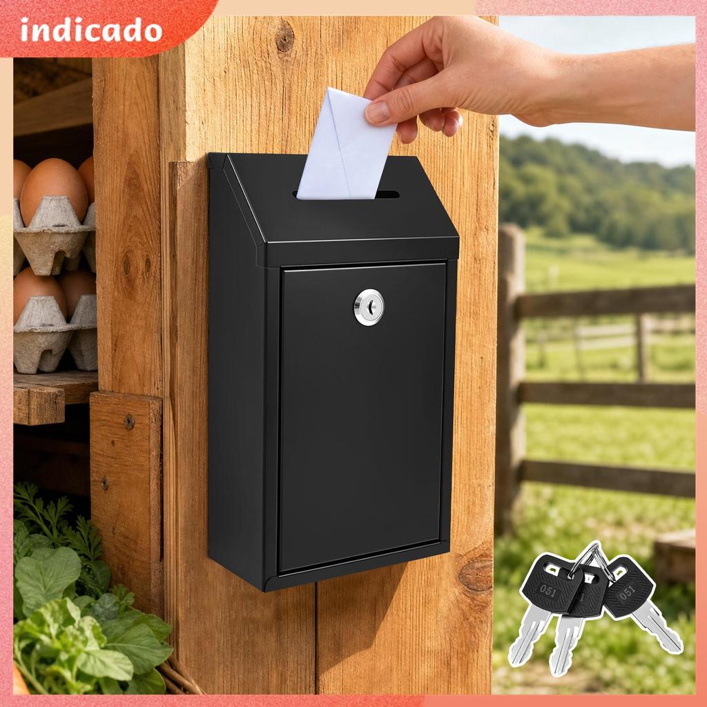 Caixa De Doação Com Fechadura Chave Para Montagem Na Parede , Sugestão Coleta De Dinheiro Resistente E 3 Chaves SHOPSBC5