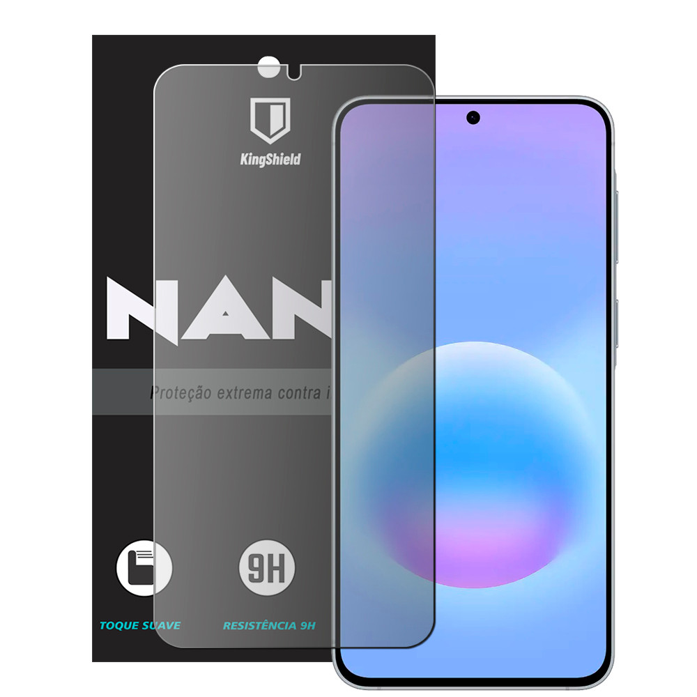 Película Para Galaxy A57 5G Kingshield Nano Vidro Clear Anti-Risco Celular Smartphone Alta Transparência