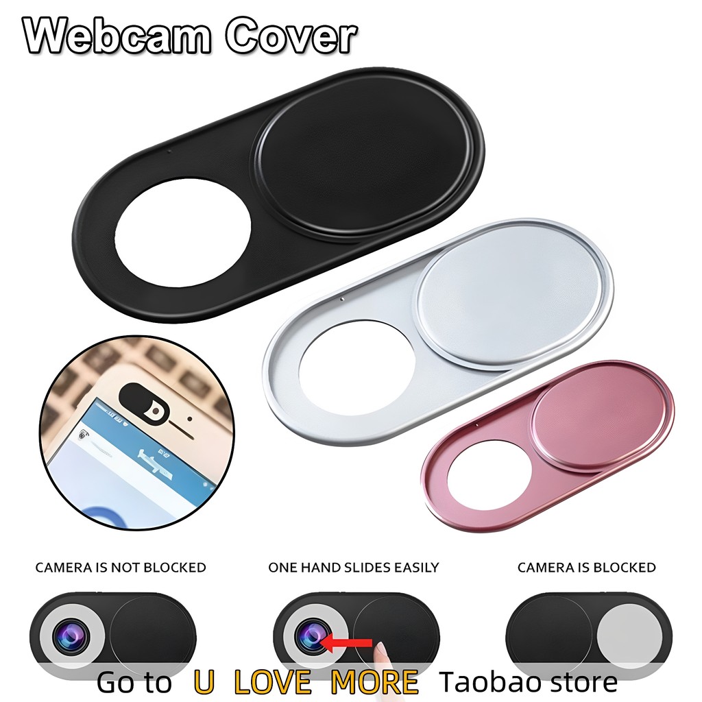 Metal Webcam Capa Câmera Ímã Slider Obturador Privacidade Prot