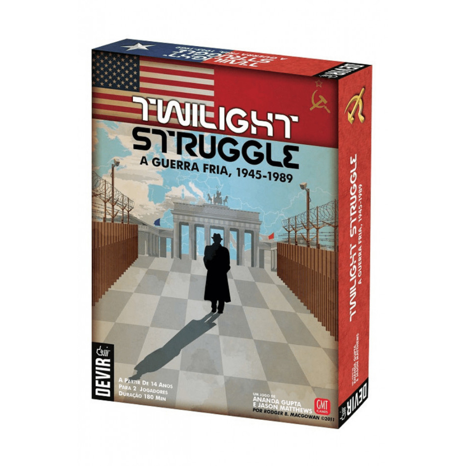 Twilight Struggle - Guerra Fria Jogo de Tabuleiro 2 Pessoas Competitivo Estratégia Devir Board Game