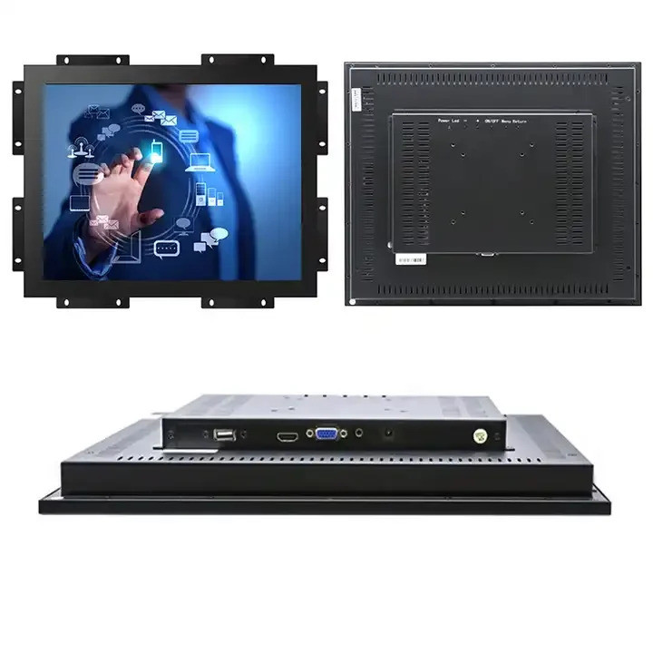 Marca 15.6 17 18.5 21.5 23.6 24 27 32 43 Polegada Tela De Toque Capacitiva Monitor Lcd Tudo Em Um Industrial De Montagem