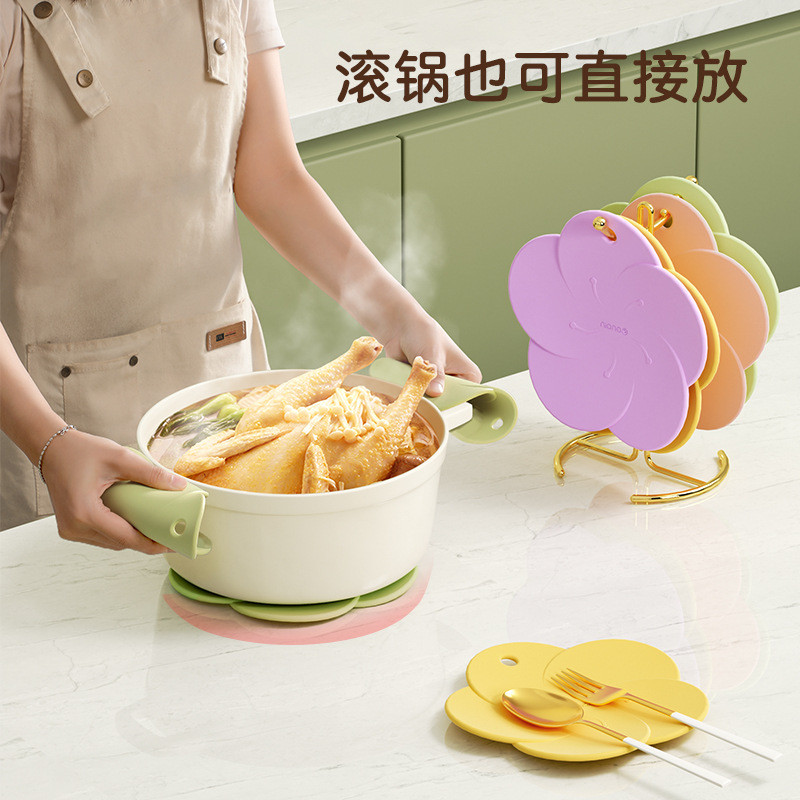 Tapete isolante, tapete de mesa multifuncional de silicone, porta-copos à prova d'água e de óleo, tapete para tigelas e