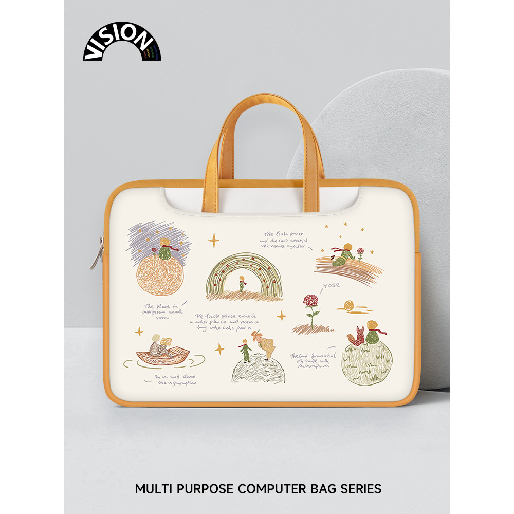 V-SION Bolsa para Laptop The Little Prince feminina novo estilo portátil adequada para Apple macbook 15: 20 cm Shin-Chan