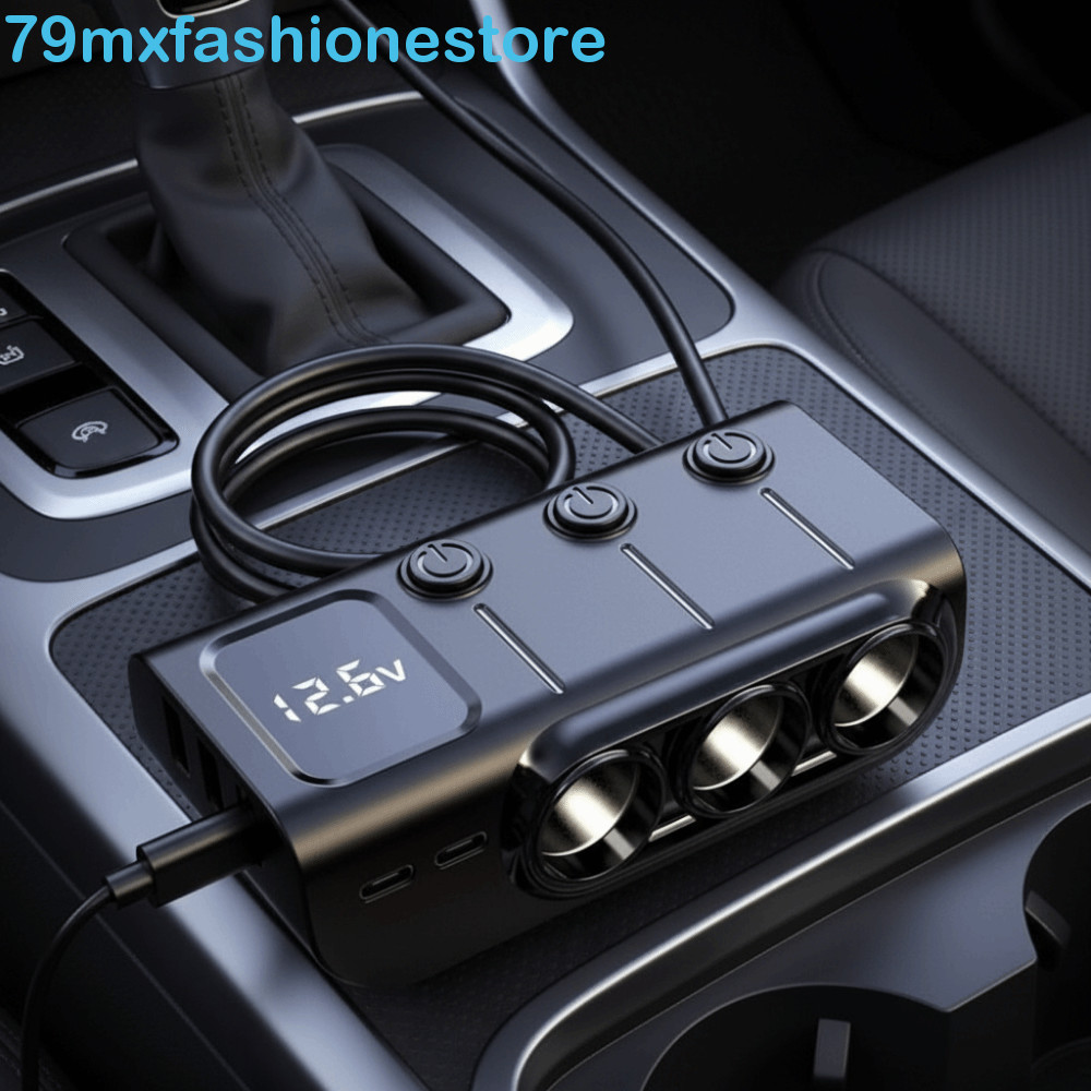 Adaptador De Carregador De Carro MXFASHIONESB , Inversor De Múltiplas Portas 12V/24V , Divisor De Tomada 3 Vias