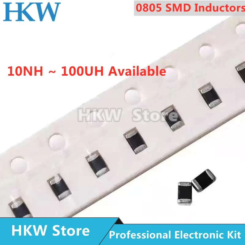 50pcs 0805 2012 SMD Stack Indutor 47NH 68NH 100NH 1UH 2.2UH 4.7UH 5.6UH 8.2UH 10UH 12UH 15UH 18UH 22UH 33UH 47UH 68UH 10