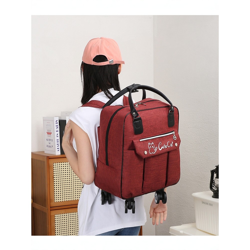 Saco de carrinho saco de viagem grande capacidade destacável roda Universal à prova dwaterproof água mochila saco de bag