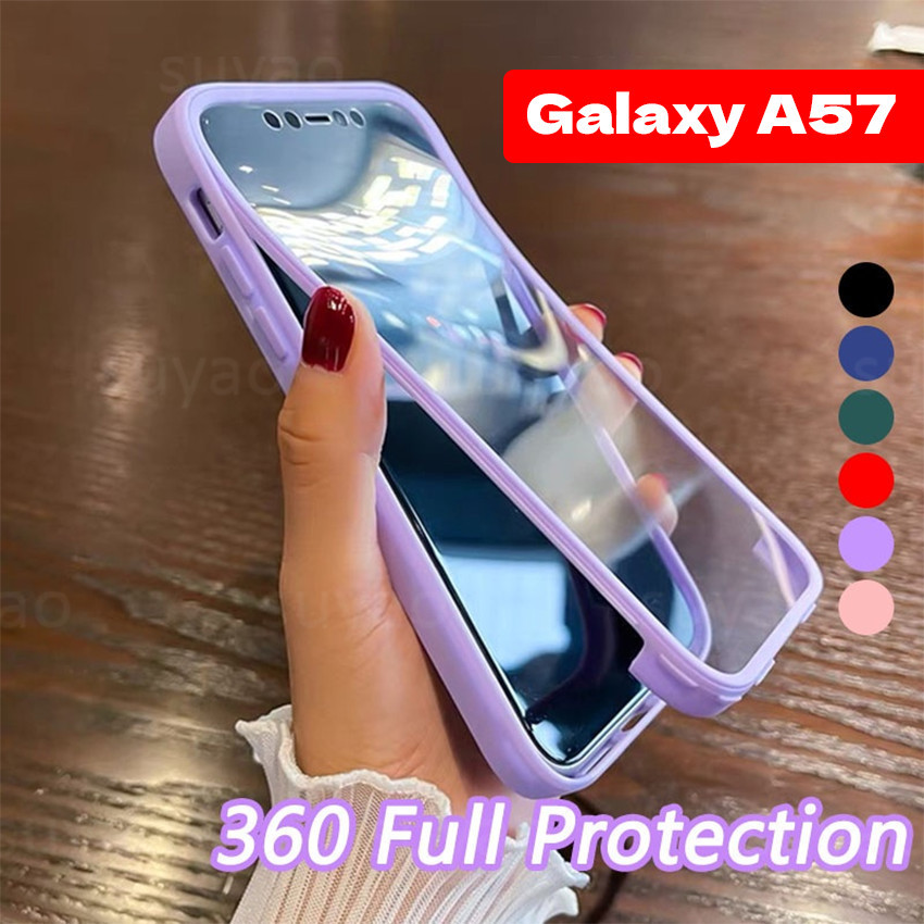 Capa para Samsung Galaxy A57 A37 5G 2026, Capa Protetora de Corpo Inteiro 2 em 1, Dupla Face, 360 Graus Frente + Verso,