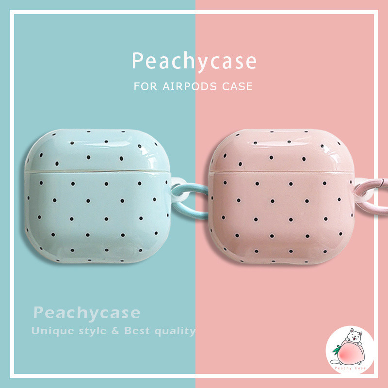 Capa De Fone De Ouvido Clássica Wave Point Macaron Color Compatível Com Airpods 1 2 Airpod Pro Pro2 Pro3 Air Pods 3 4 Pr