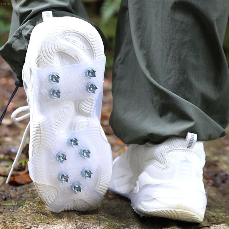 10 Pregos Pinças Antiderrapantes Para Sapatos Idosos Equipamento Segurança Caminhada Clima Frio