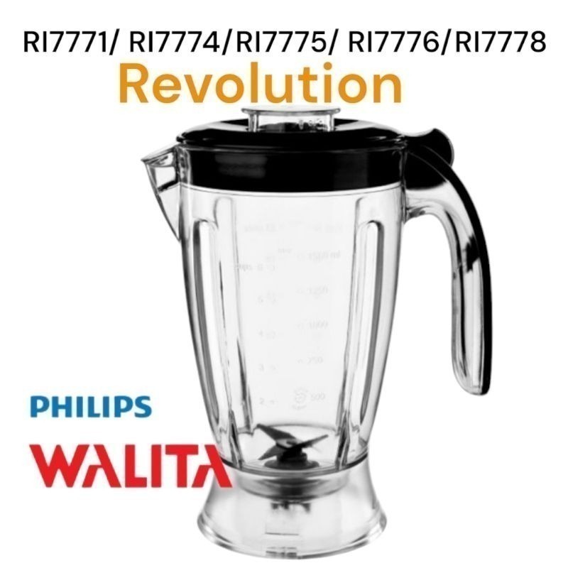 Copo Liquidificador Walita Revolution RI7771 RI RI7775  RI 7776 RI7778 Jarra Compatível Alta Qualidade Envio Rápido